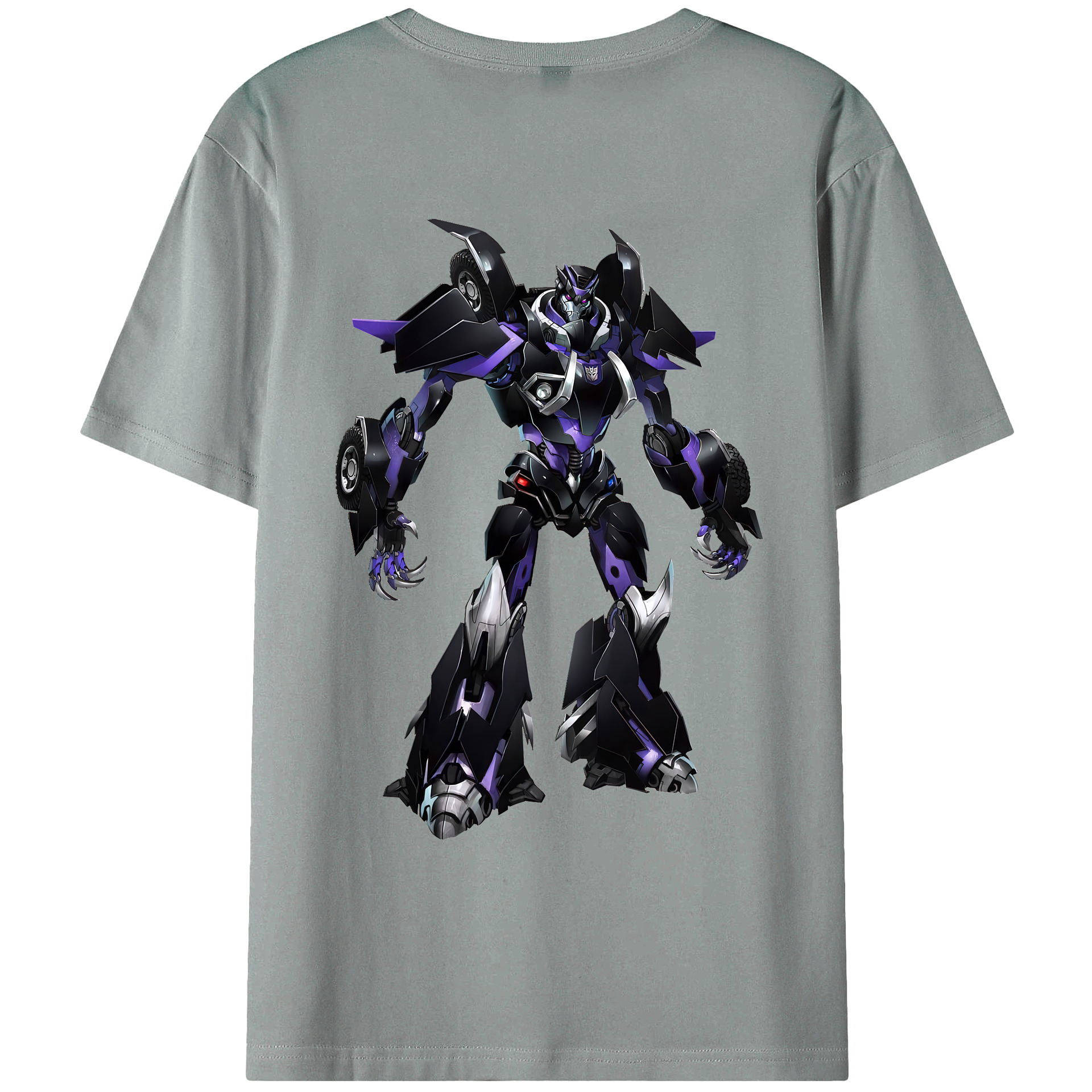 （画像用） Transformers トランスフォーマー 綿100％ メンズ半袖Tシャツ（バックプリント） 通気性